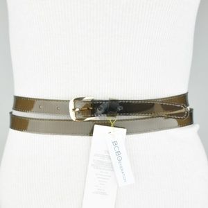 BCBGeneration Waist Belt Black Clear Double Wrap